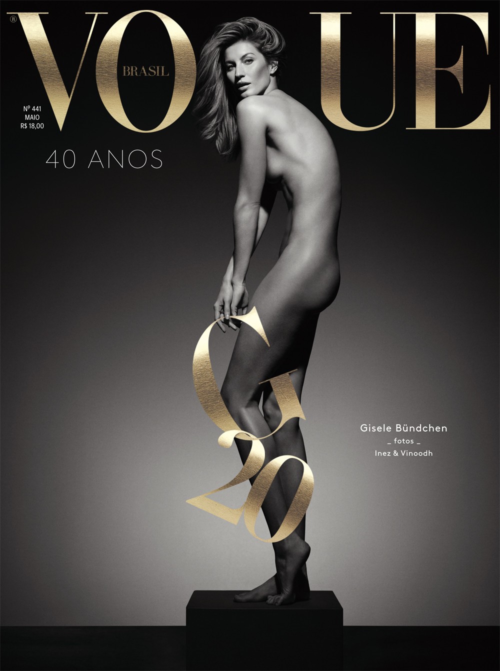 Gisele Bundchen come una statua sulla cover di Vogue - IlGiornale.it