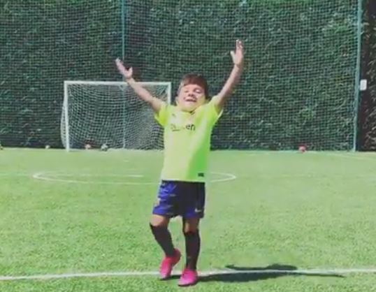 Figlio Di Messi Che Gioca A Calcio