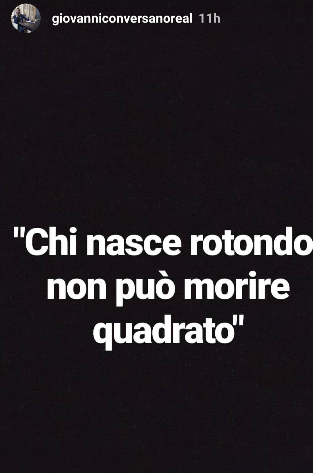 Chi Nasce Tondo Non Puo Morire Quadrato