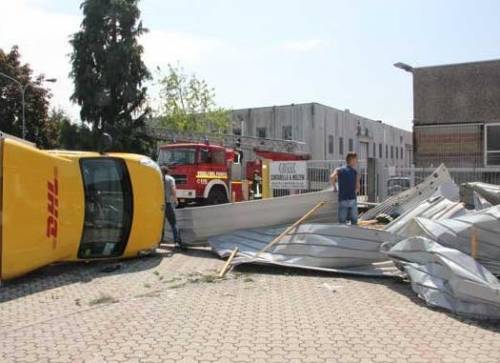 Cavenago, paura per una tromba d'aria