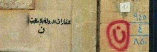 Quella lettera araba "nun" simbolo dell'odio anti-cristiano