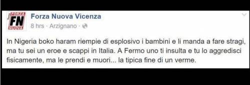 Fermo, il post di Forza Nuova scatena la polemica in rete