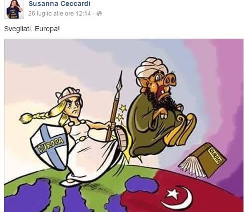 Vignetta anti islam: bufera sul sindaco leghista di Cascina