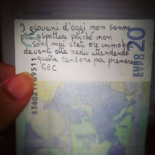 "I giovani non sanno aspettare": la verità su una banconota da 20 euro