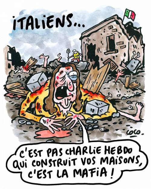Charlie Hebdo rincara la dose: "La mafia fa le vostre case"