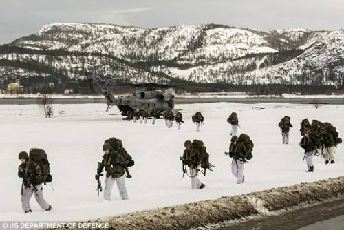 Marines in Norvegia, Mosca punta testate nucleari
