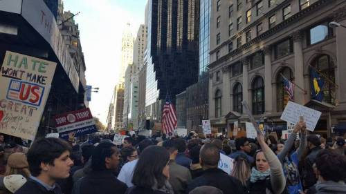 Le proteste di New York viste dall'interno