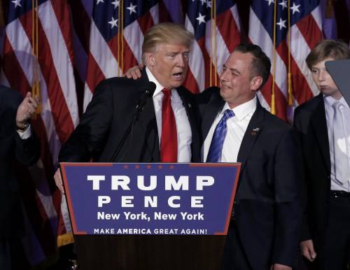 Il presidente dei repubblicani Priebus nuovo capo di gabinetto di Trump