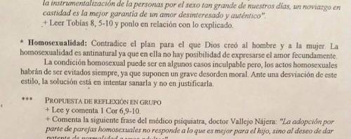 Spagna, sotto inchiesta per aver citato la Chiesa sull'omosessualità