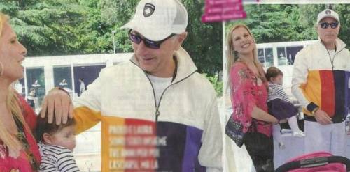 Paolo Bonolis incontra l'ex Laura Freddi. Ma alla vista dei paparazzi s'irrigidisce