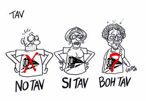 Ora Travaglio non pubblica la vignetta di Vauro su Toninelli e la Tav