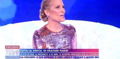 Live:Non è la D'Urso, Heather Parisi attacca la Cuccarini