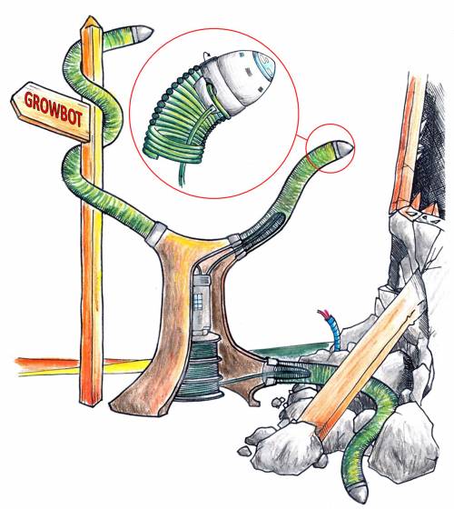 "I miei robot del futuro sono ispirati a piante carnivore rampicanti"