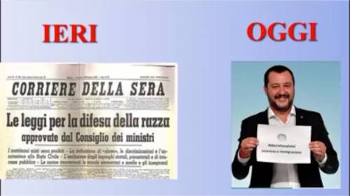 Il video degli alunni. Così hanno accostato Salvini al Duce