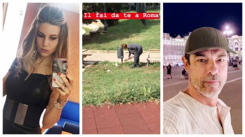 Alessandro Gassmann e Nicoletta Romanoff contro il degrado di Roma