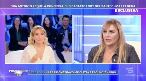Gf Vip, Lory Del Santo racconta il "flirt" con Zequila
