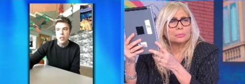 Domenica In, Fedez prende in giro la Venier per il fuori onda