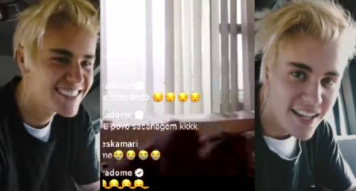 Justin Bieber chiama in diretta una fan. Ma lei è nuda