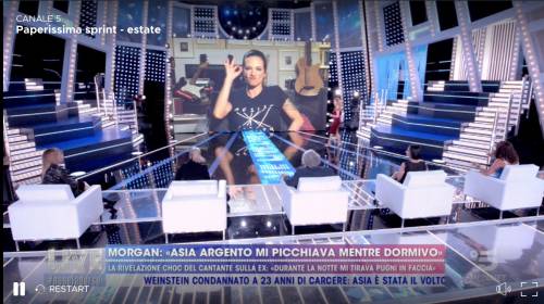 Asia Argento contro Morgan: "Abusava di sostanze, l’ho lasciato perché si drogava”