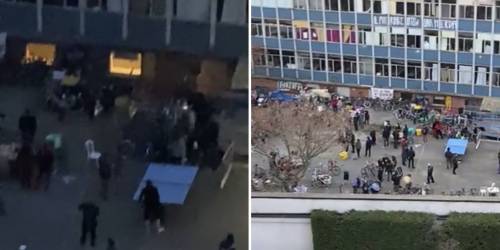 Il 'Covid party' degli okkupanti: ecco il lockdown del centro sociale