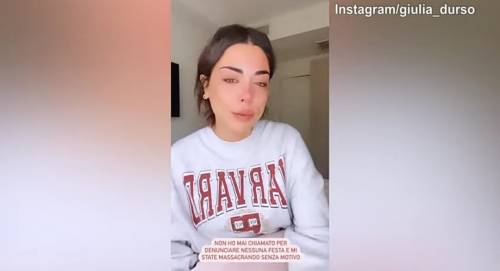 Giulia D'Urso: ''Massacrata sui social per la festa di Lukaku...''