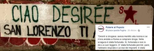 Potere al Popolo: "Desirèe è stata fortunata"