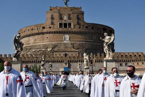 I Templari in marcia a Roma 4
