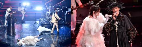 A Sanremo lo show di Lauro. La Palombelli parla alle donne A Sanremo lo show di Lauro. La Palombelli parla alle donne