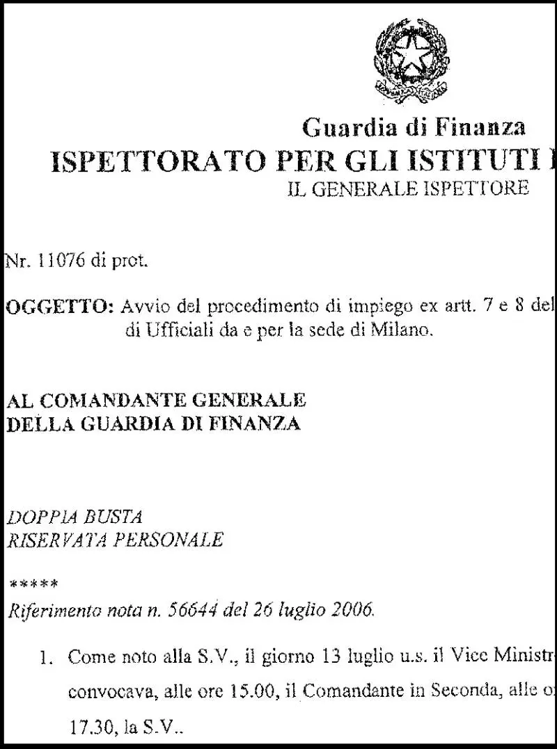 26 Luglio 2006 - Anche Favaro perplesso del caso