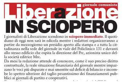 Liberazione sciopera contro il "padrone" Ferrero