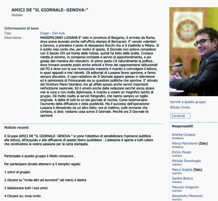 La mania di Facebook contagia i lettori del Giornale. Di Genova