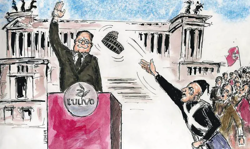 Il colosseo in faccia a Prodi: allarme democratico