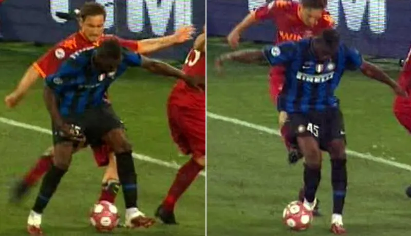 Totti, quattro giornate 
per il calcione a Balotelli