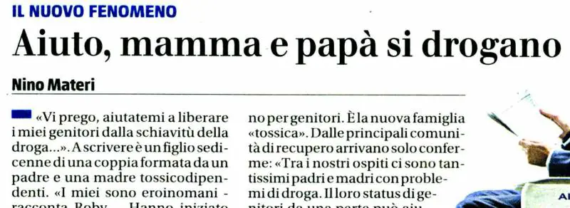 La droga non è roba per giovani Il cocainomane-tipo è over 40