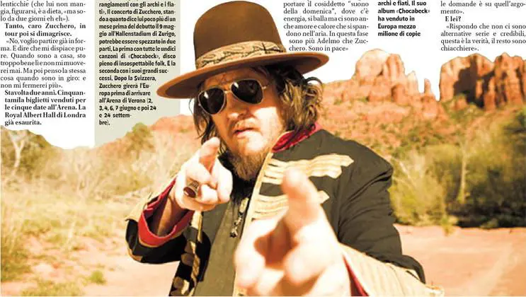 Zucchero: "Al casino reagisco con Bono e il folk"