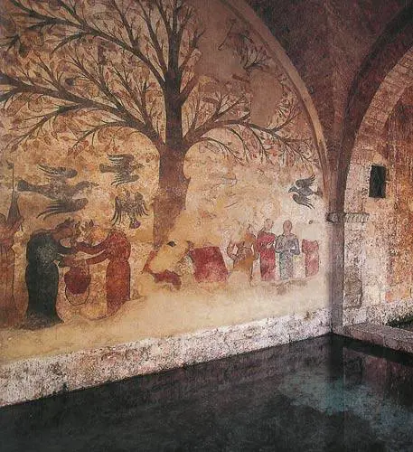 E' polemica sull'affresco  
"Albero della fecondità": 
castrato dopo il restauro