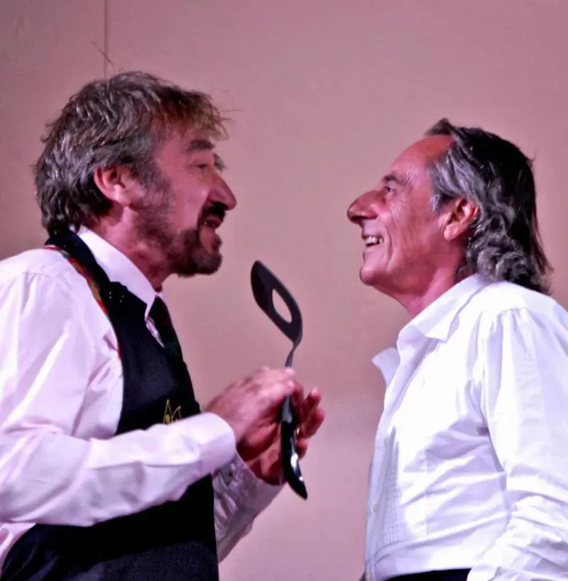 A tavola con Veber, cantando con Modì