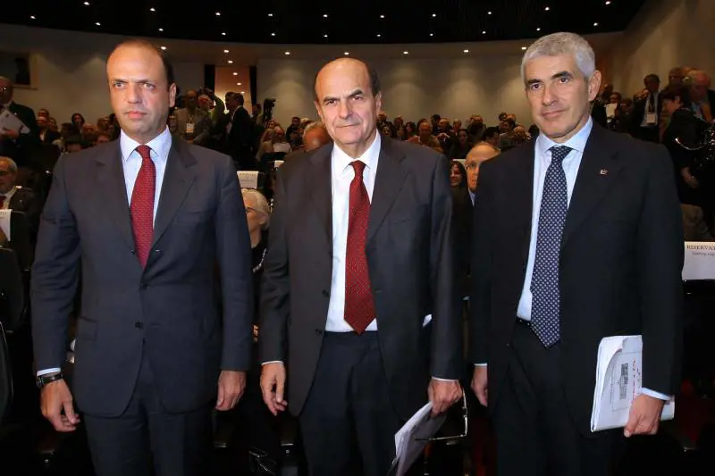 Angelino Alfano, Pier Luigi Bersani e Pier Ferdinando Casini