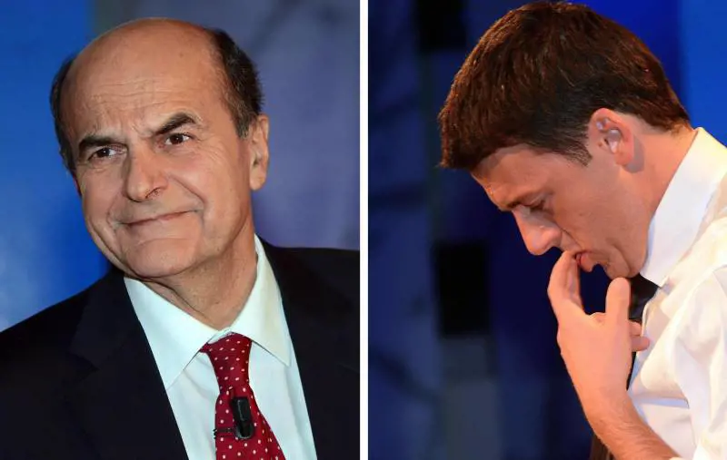 Pier Luigi Bersani e Matteo Renzi