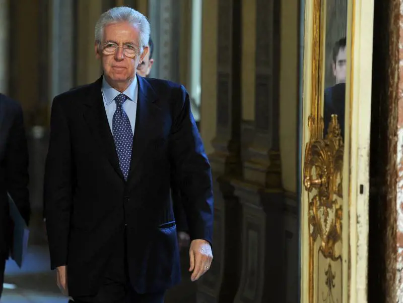 Il presidente del Consiglio Mario Monti 