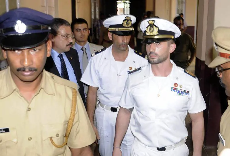I marò italiani Salvatore Girone e Massimiliano Latorre