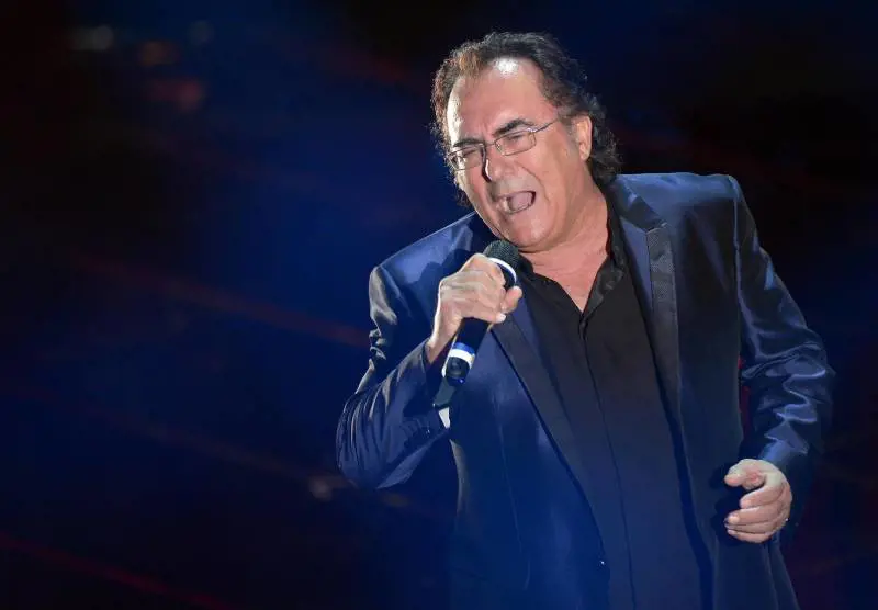 Al Bano sul palco del teatro Ariston