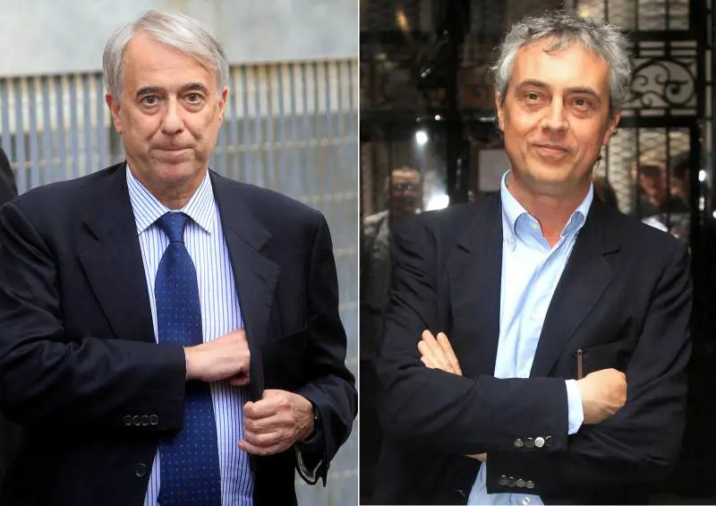 La combo mostra il sindaco di Milano Giuliano Pisapia e Stefano Boeri