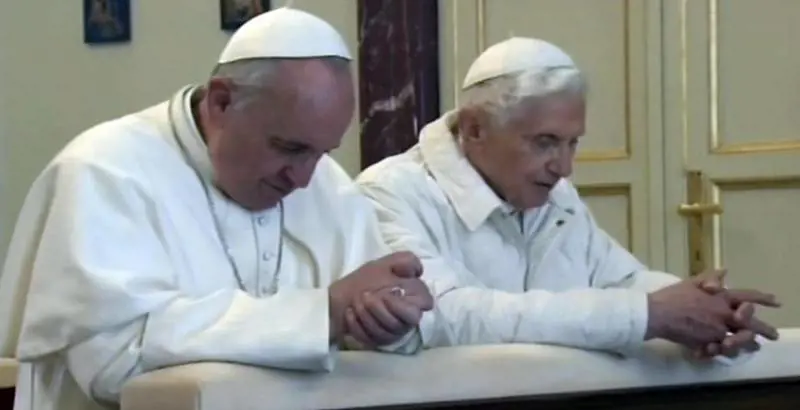 Francesco a Benedetto: "Vieni, siamo fratelli"