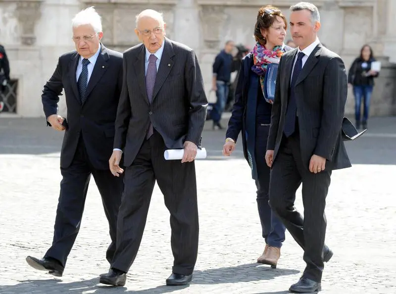 Il presidente della Repubblica, Giorgio Napolitano