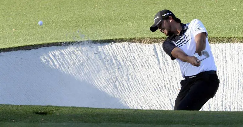 Jason Day nel bunker della 15° buca