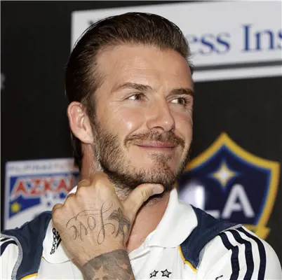 Il calciatore inglese, David Beckham