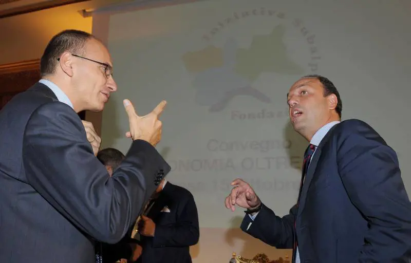 Angelino Alfano ed Enrico Letta