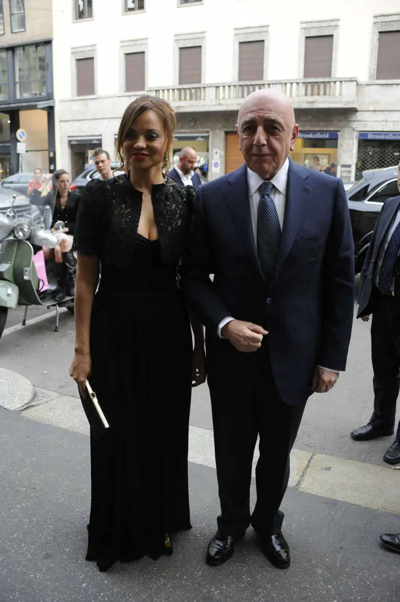 Adriano Galliani e la compagna Helga Costa