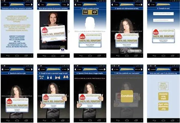 Un'app che promuove la donazione di organi